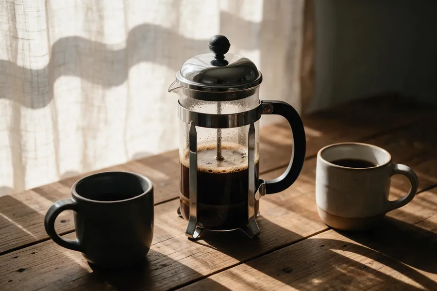 French press: full body without bitterness